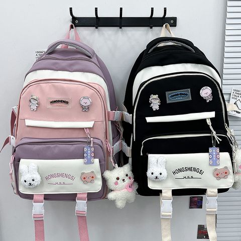 2023 New Early High School Student Schoolbag Man And Woman Cartoon Opening Season Travel Backpack Large Capacity Wholesale