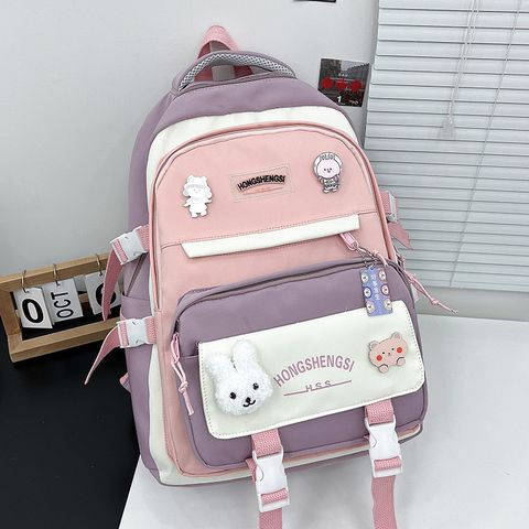 2023 New Early High School Student Schoolbag Man And Woman Cartoon Opening Season Travel Backpack Large Capacity Wholesale