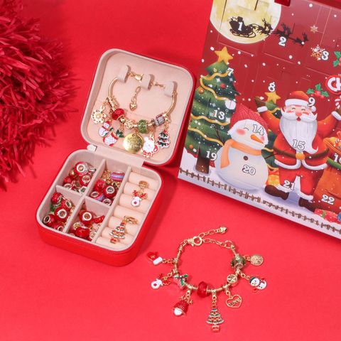 Cute Christmas Tree Santa Claus Snowman Zinc Alloy Enamel Plating Christmas Jewelry Accessories