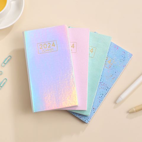 1 Piece Number Class Learning Imitation Leather Retro Notebook
