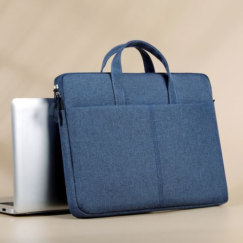 Unisex Business Solid Color Oxford Cloth Waterproof Anti-theft Briefcases