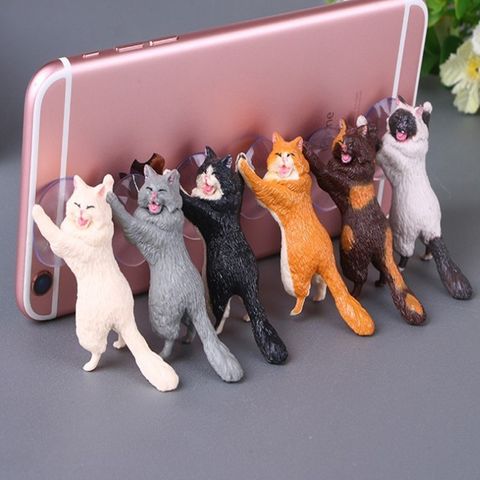 New Creative Gadget Cat Mobile Phone Sucker Bracket 1pcs