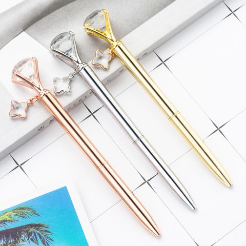1 Piece Star Crown Class Learning Daily Metal Simple Style Ballpoint Pen