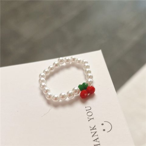 Sweet Cherry Artificial Crystal Wholesale Rings