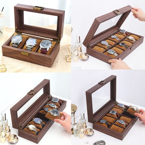 Commute Solid Color Wood Jewelry Boxes