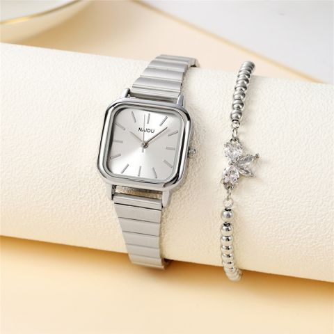 Casual Business Butterfly Double Side Snaps Quartz Women's Watches