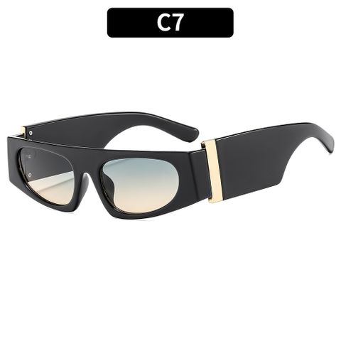 Streetwear Solid Color Ac Special-Shaped Mirror Full Frame Women's Sunglasses