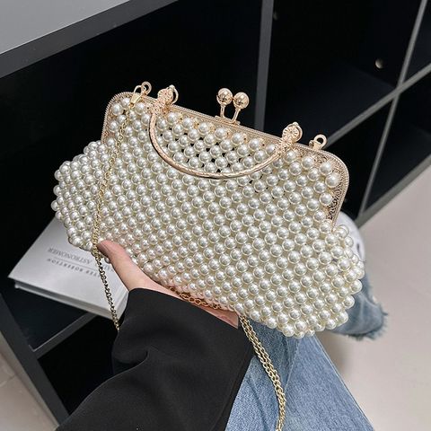 Arylic Solid Color Square Evening Bags