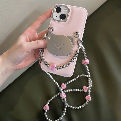 Cute Bear Heart Shape Silica Gel   Phone Cases