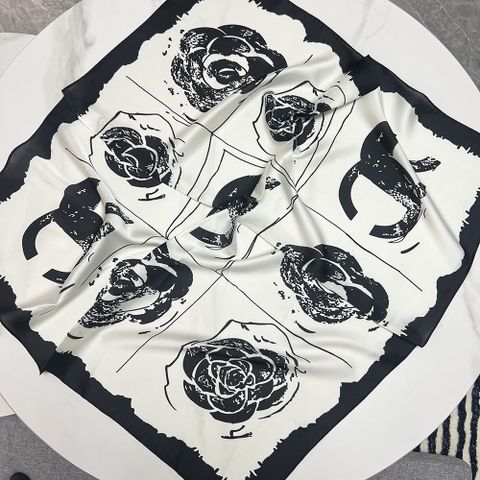 Women's Ig Style Simple Style Flower Satin Printing Silk Scarf