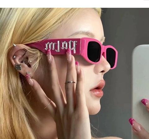 Hip-hop Streetwear Solid Color Ac Square Full Frame Women's Sunglasses