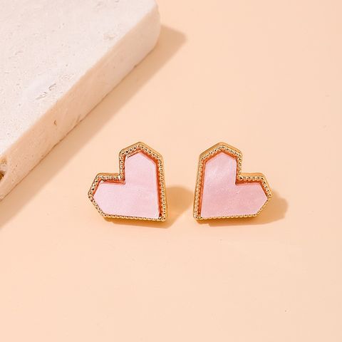 1 Pair Simple Style Geometric Alloy Ear Studs