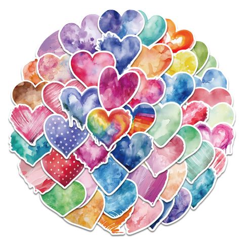1 Piece Heart Shape Learning School Pvc Cute Stickers