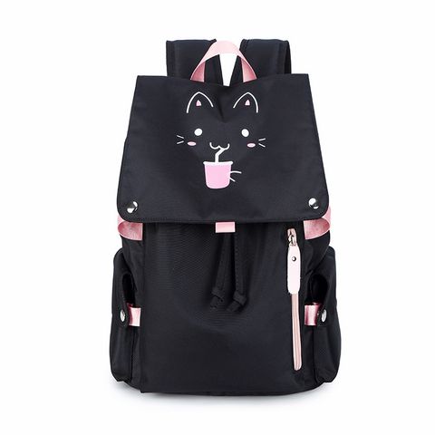 Waterproof Cat Daily School Backpack