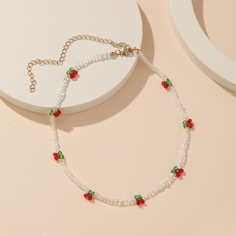 Simple Style Fruit Beaded Women's Necklace