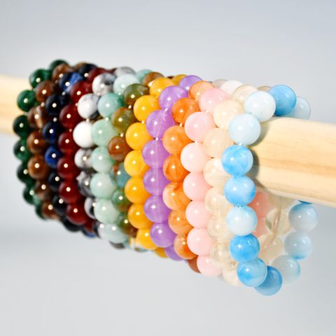 Original Design Handmade Solid Color Artificial Gemstones Wholesale Bracelets