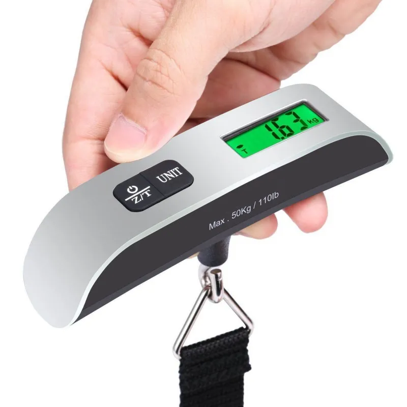 Wholesale luggage scale electronic scale handheld scale hook scale parcel  scale 50kg mini crane scales portable spring crane scale fishing scale -  Nihaojewelry