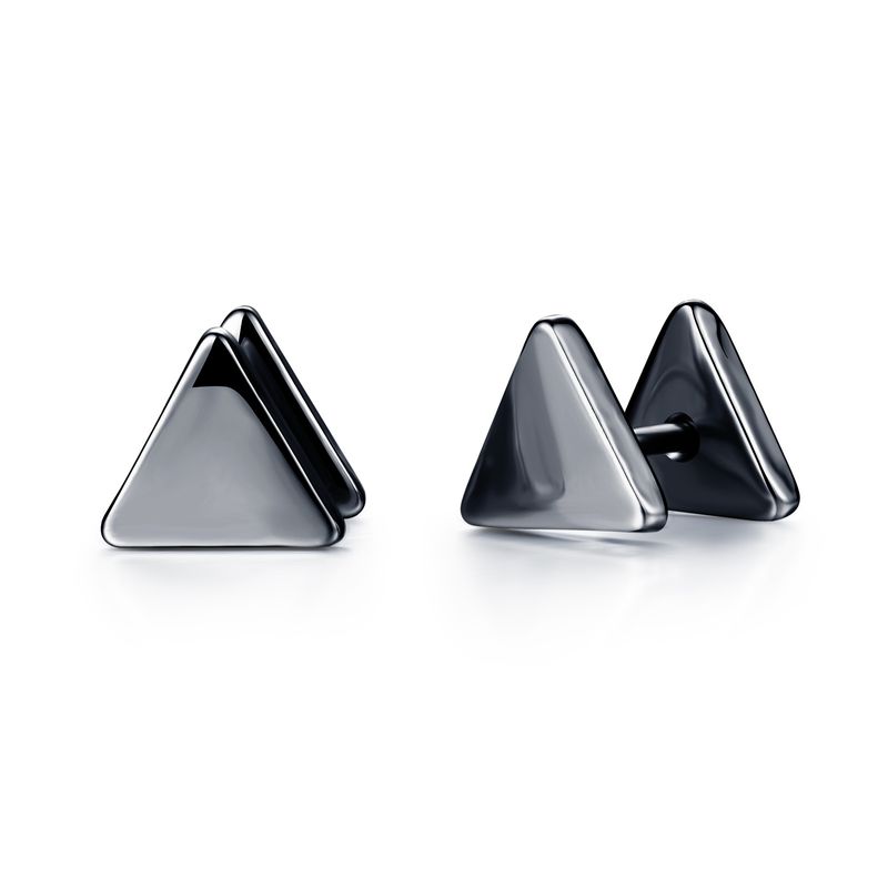 Einfache Dreiecks Ohrringe Spiral Ohrringe Kreative Mode Ohrringe Unisex