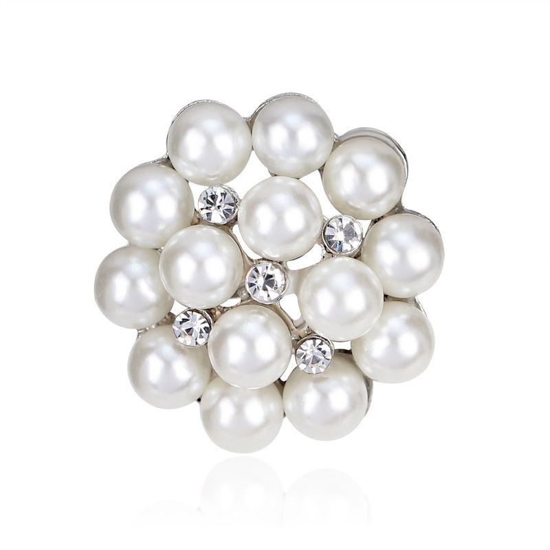 Broche En Perles Incrustées De Version Coréenne (aa078-a) Nhdr1003