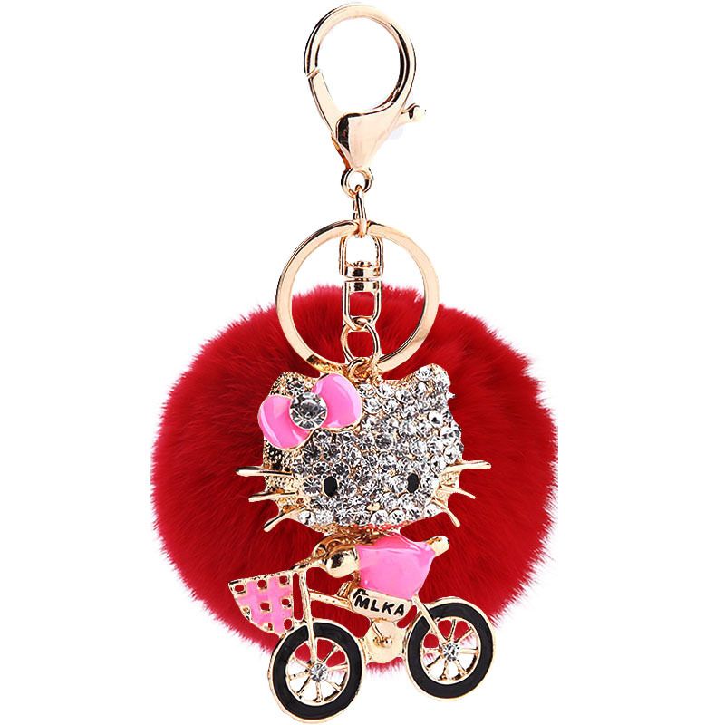 Fashion Zinc Alloy Keychain ( Pink ) Nhmm0924