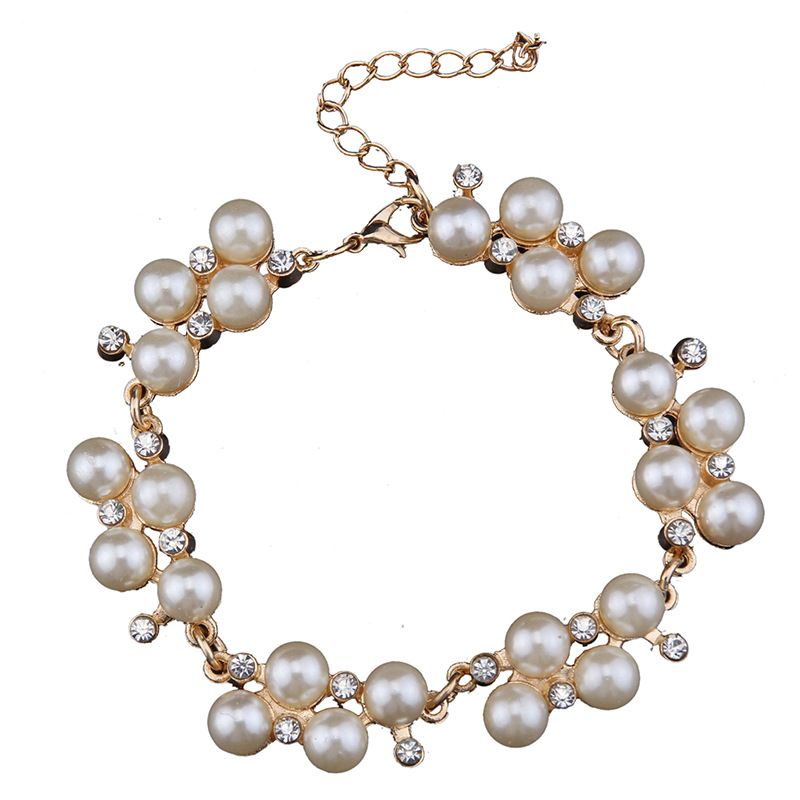 Bracelet Perles Occidentales Et Américaines (alliage) Nhjq7420