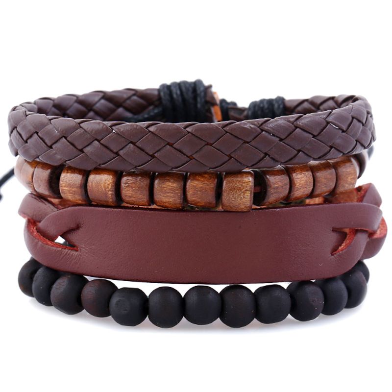 Fashion Leather  Bracelet Geometric Nhpk1150