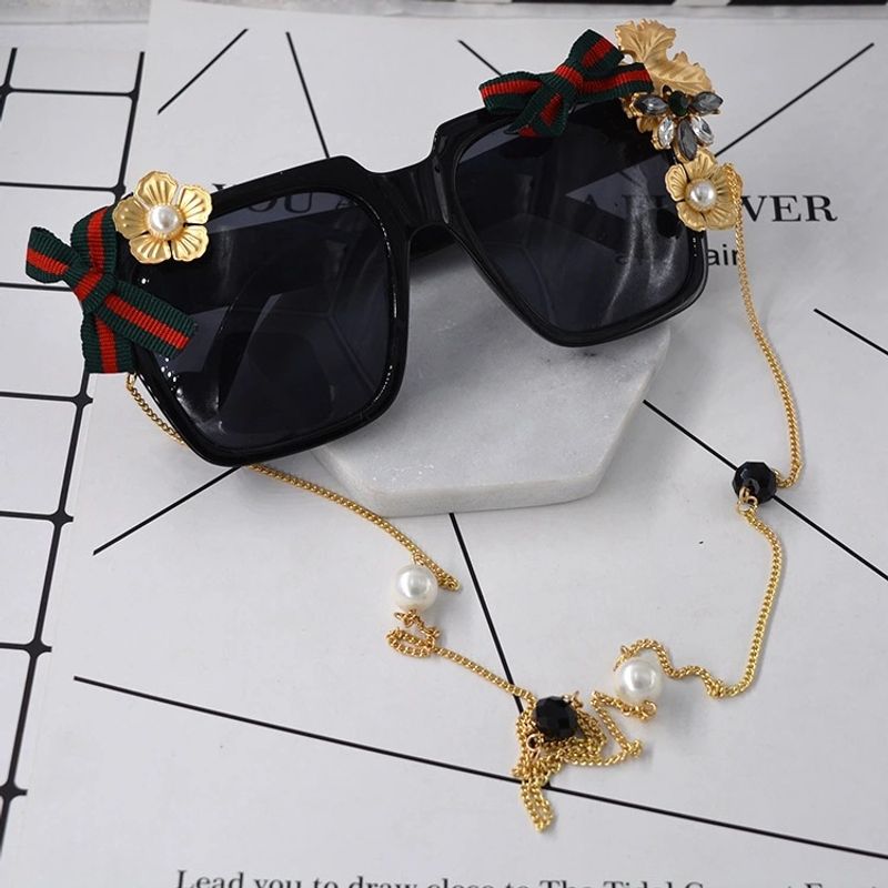 Fashion Alloy  Glasses Geometric (black)  Nhnt0177
