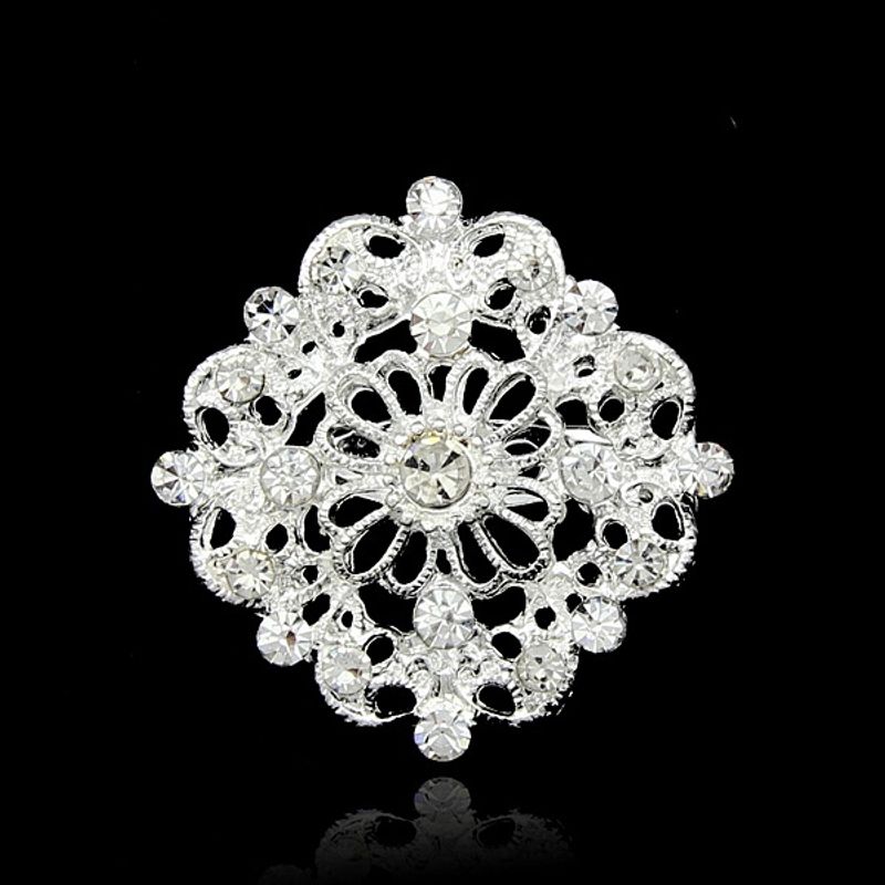 Fashion Alloy Plating Brooch Flowers (alloy Ab020-a)  Nhdr2158