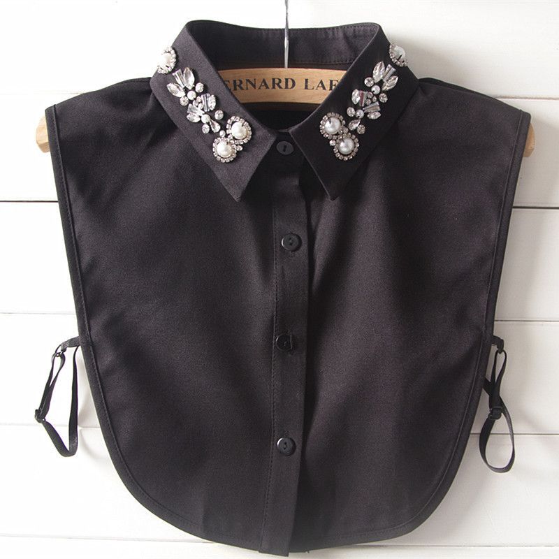 Fashion  Chiffon Fake Collar  (black)  Nhsj0036-black