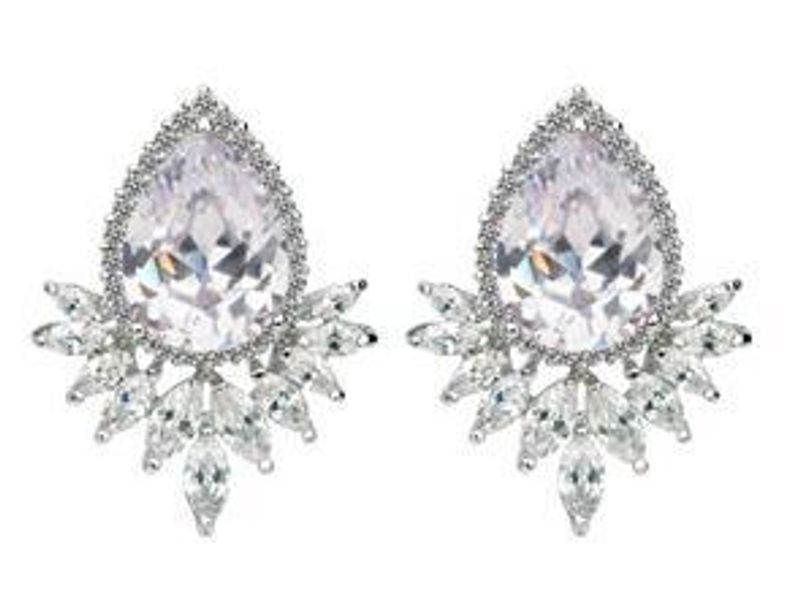 Fashion Zircon Plating Earrings  (transparent-02d01)  Nhtm0155-transparent-02d01