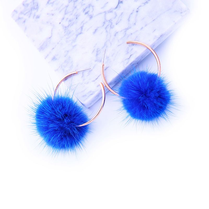 Fashion Alloy Plating Earring Tassel (blue)  Nhqd4302-blue