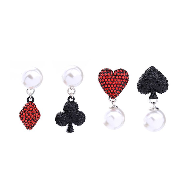 Fashion Alloy Rhinestone Earrings Sweetheart (photo Color)  Nhqd4306-photo Color