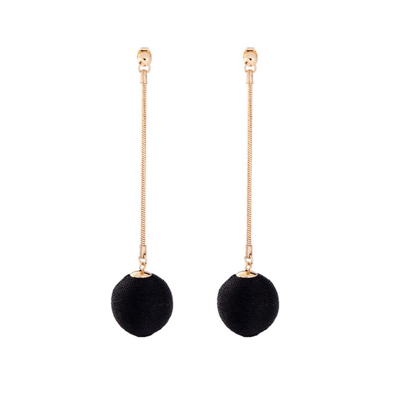 Fashion Alloy Plating Earrings  (black -1)  Nhqd4320-black -1
