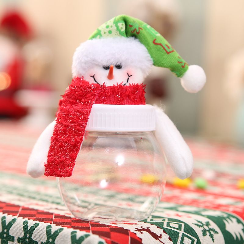 Fashion Cloth  Christmas Utenciles  (round Candy Jar Snowman)  Nhhb0167-round Candy Jar Snowman