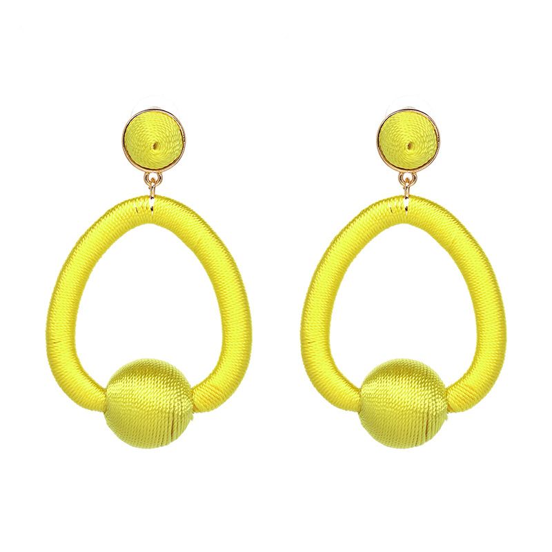 Other Alloy Other Earrings Geometric (yellow)  Nhjj3829-yellow