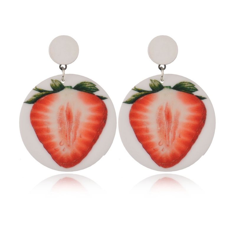 Korea Style Acrylic  Earring (red)  Nhbq0872-red