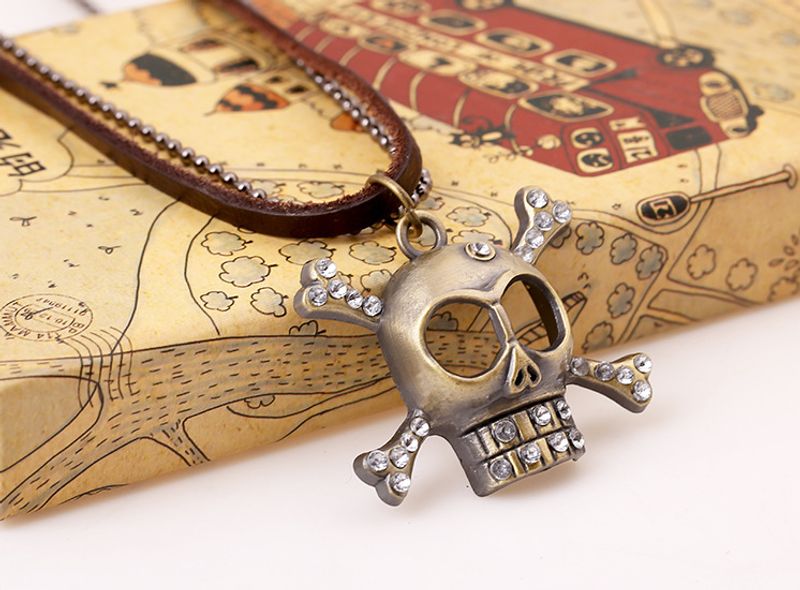 Occident And The United States Alloy Plating Necklace (skull Head)  Nhnpk0821-skull Head
