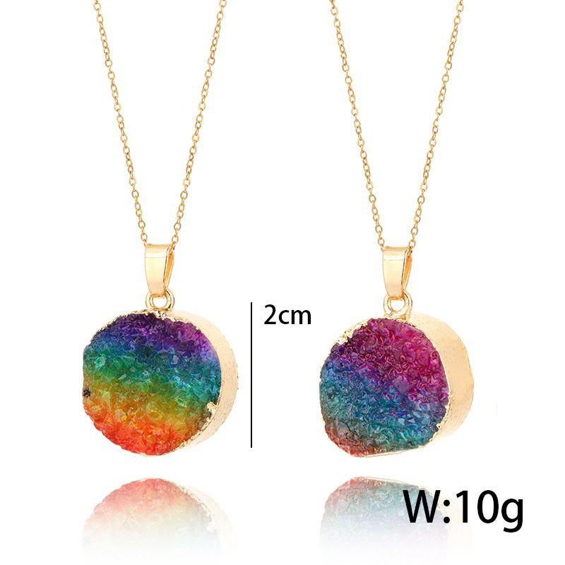 Europe And The United States Alloy Plating Necklace (colorful Color Teeth Small)  Nhgy0613-colorful Color Teeth Small