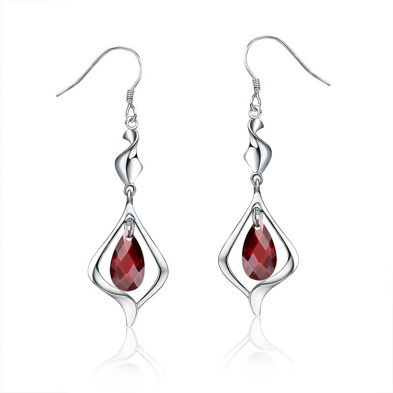 Occident And The United States Alloy  Earring (red -925 Alloy)  Nhlj3318-red -925 Alloy