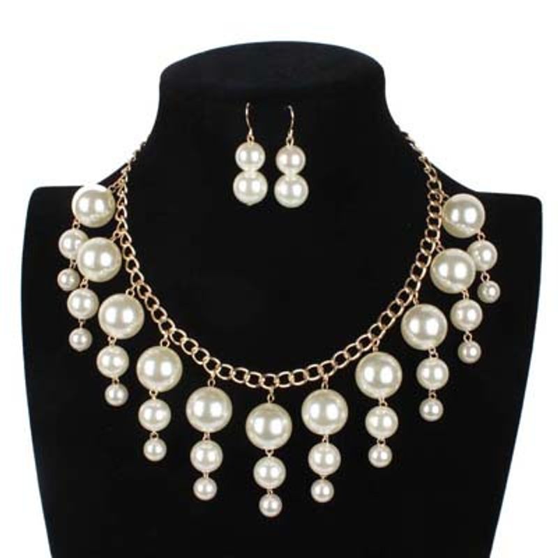 Fashion Perlenkette Damen Europäische Und Amerikanische Kurze Fransen Schlüsselbein Kette Großhandel 7480