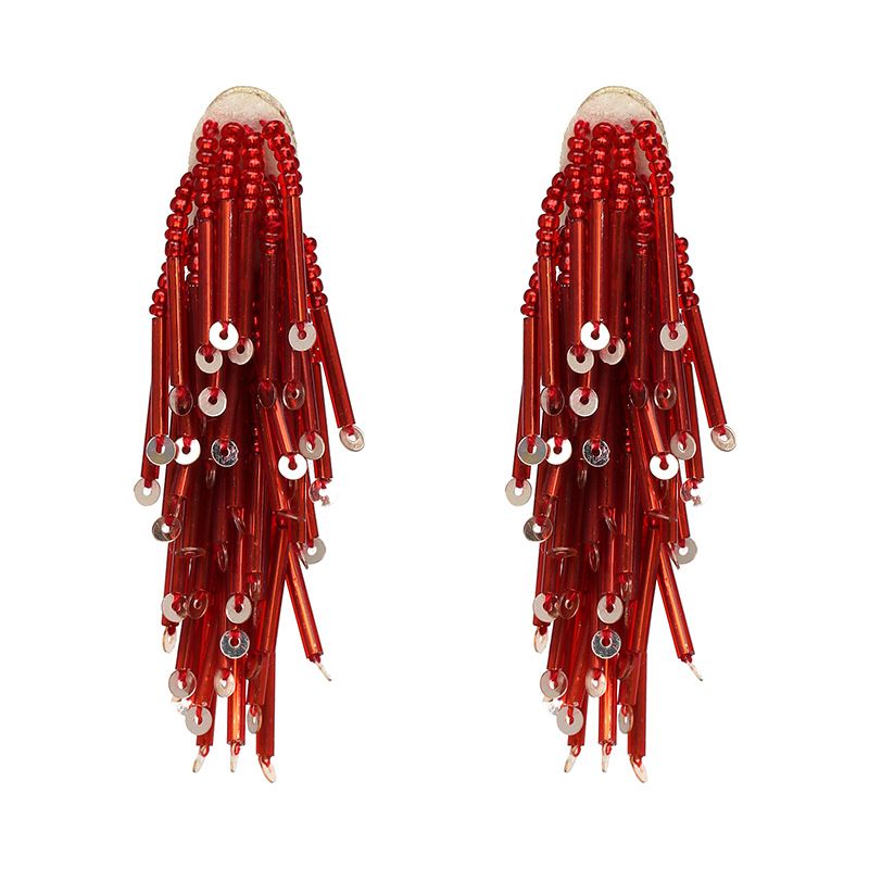Alloy Fashion Geometric Earring  (red) Nhjj3972-red
