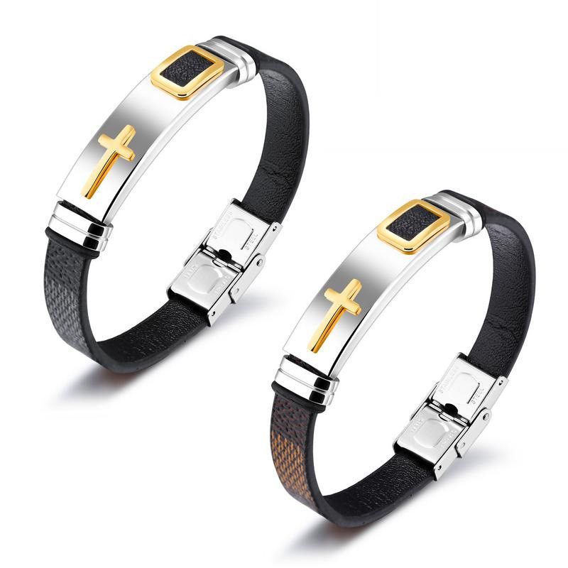 Titanium&stainless Steel Korea Geometric Bracelet  (black Models) Nhop1690-black Models
