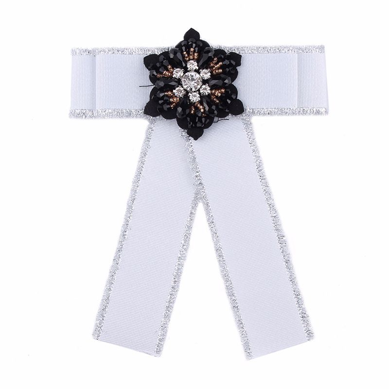 Alloy Fashion Bows Brooch  (white) Nhjq9915-white
