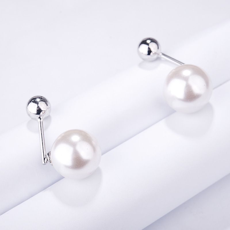 2020 Kreative Neue Damen Runde Perlen Perlen Ohrringe Beliebte Legierung Ohrringe Großhandel T102309e