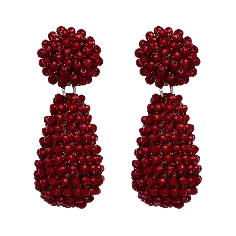 Fashion Acrylic Earring Geometric Nhjj3934-red