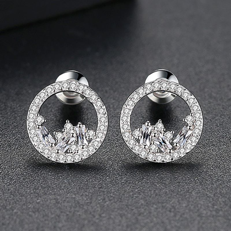 Alloy Fashion Geometric Earring  (platinum-t01h13) Nhtm0432-platinum-t01h13