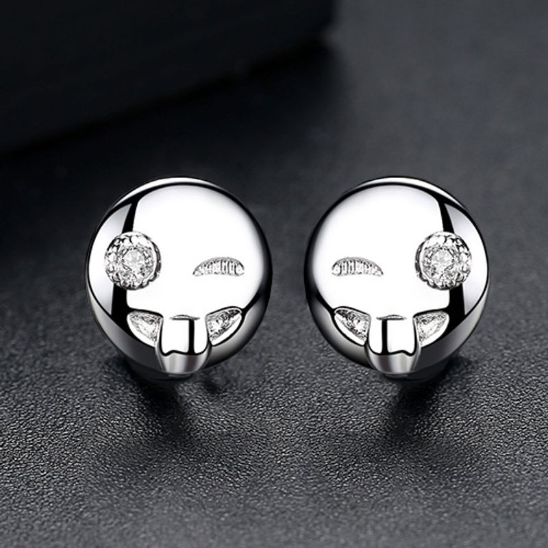 Alloy Korea Geometric Earring  (platinum-t01h04) Nhtm0452-platinum-t01h04