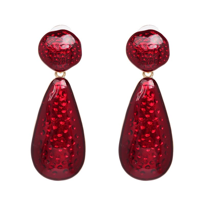 Alloy Fashion Geometric Earring  (red) Nhjj5298-red