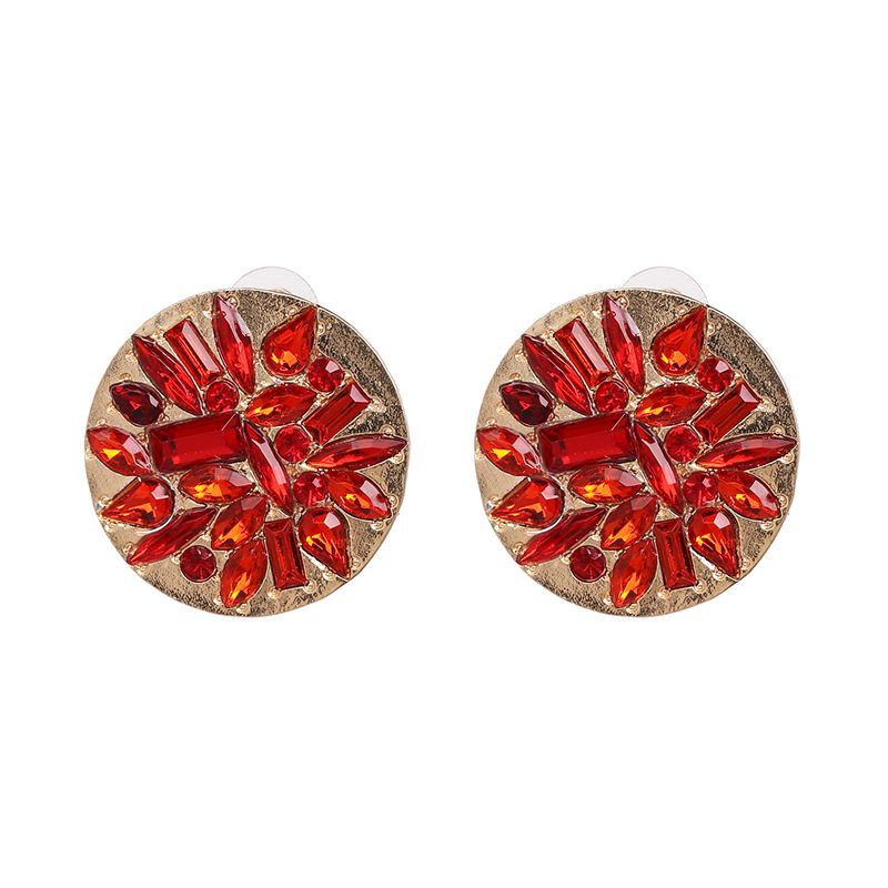 Alloy Fashion Geometric Earring  (red) Nhjj5314-red