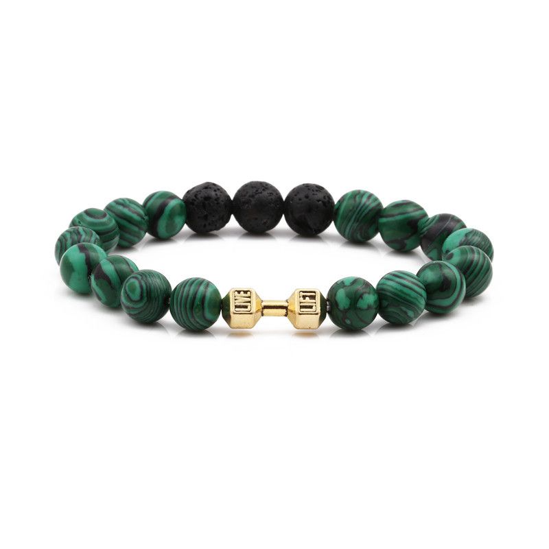 Alloy Fashion Geometric Bracelet  (malachite) Nhyl0354-malachite